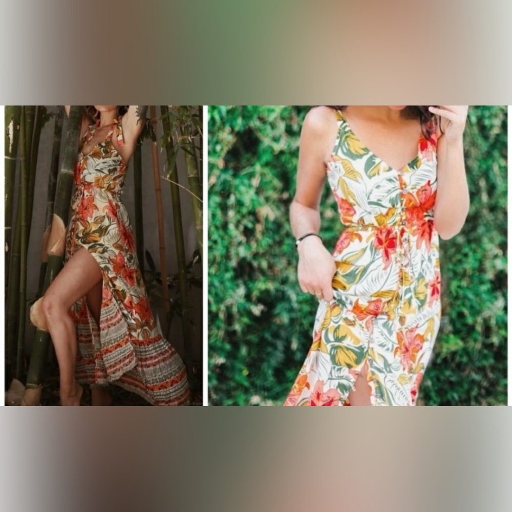 Cleobella Tropical Floral Maxi Dress - Multicolor